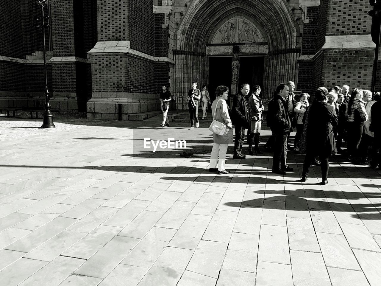 PEOPLE WALKING ON TEMPLE