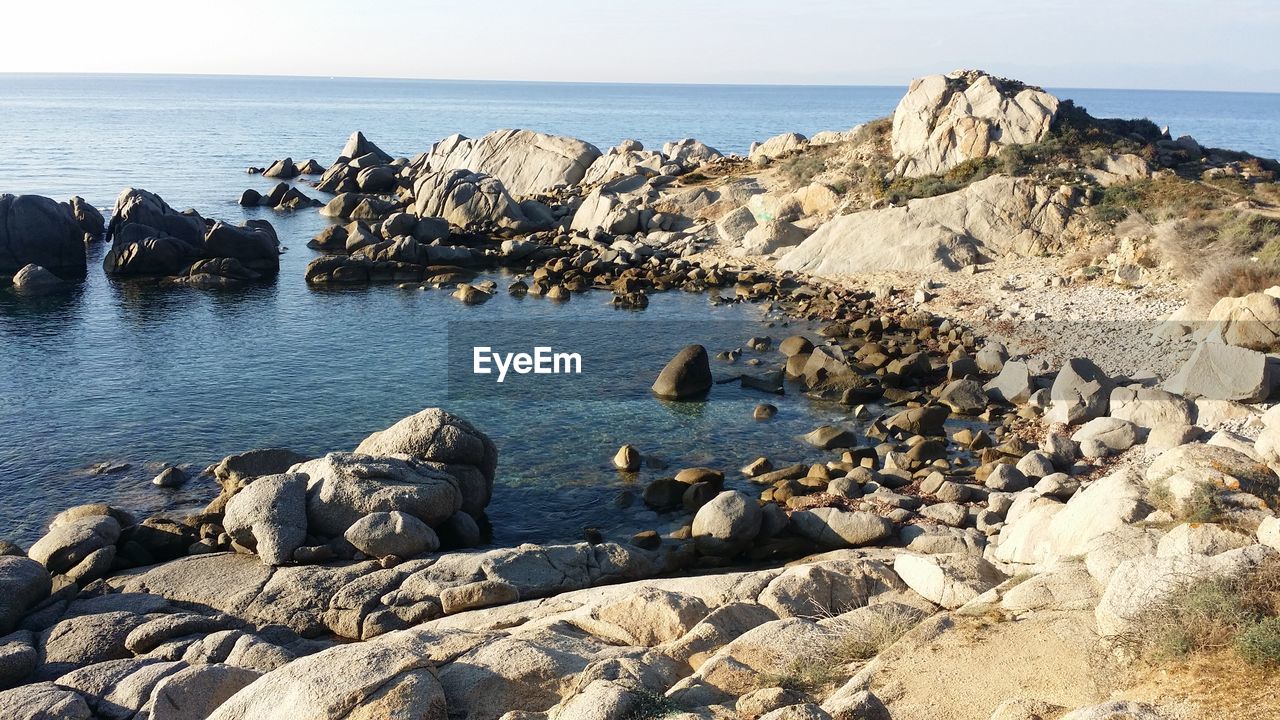 Rocks on beach