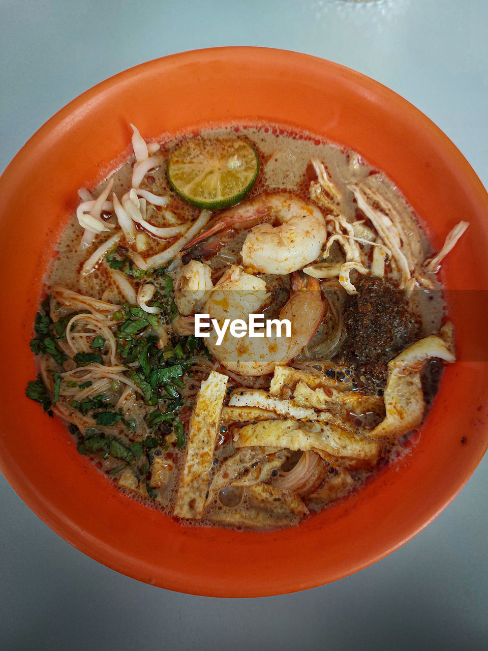 close-up of food in bowl on table