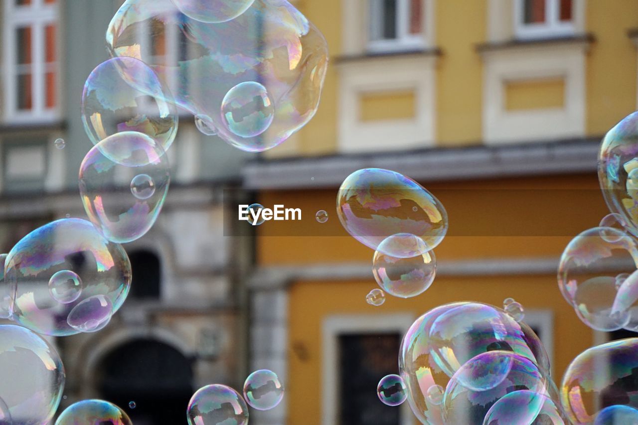 Close-up of bubbles