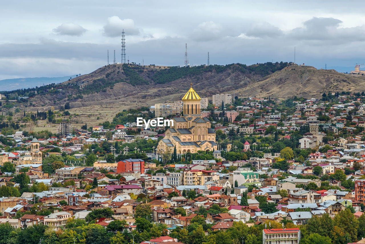 HIGH ANGLE VIEW OF CITY BUILDINGS