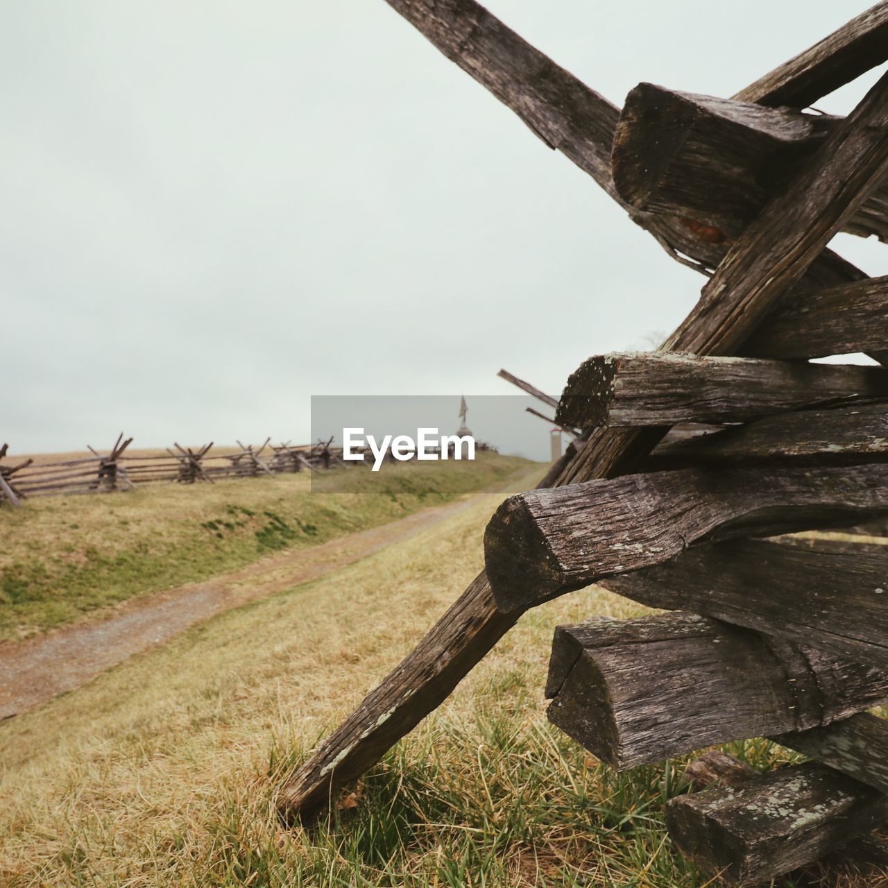 CLOSE-UP OF WOOD AGAINST SKY