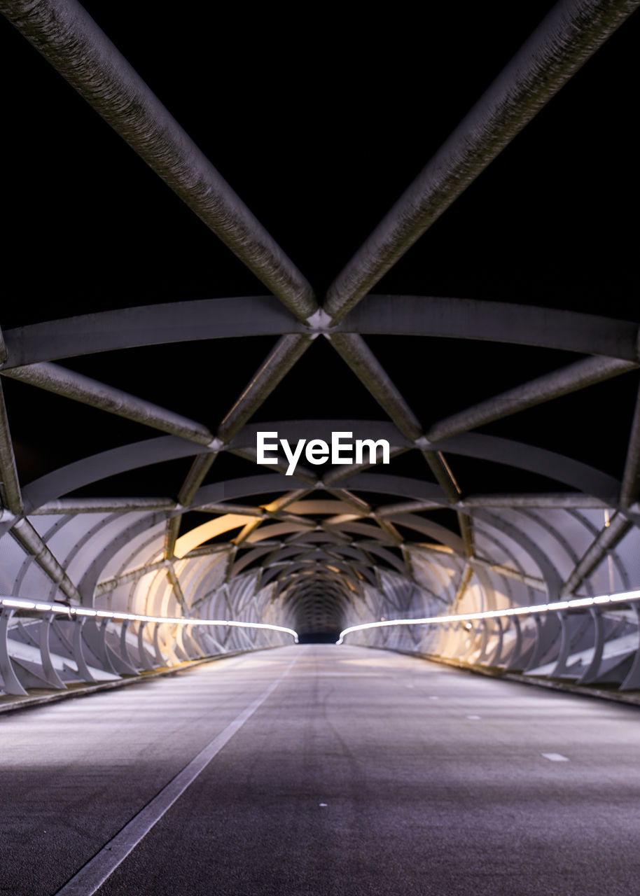 Interior of empty tunnel