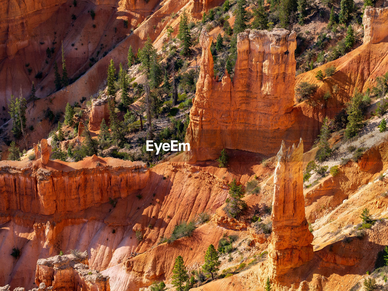 View of hoodoos in bryce canyon national park, utah, usa