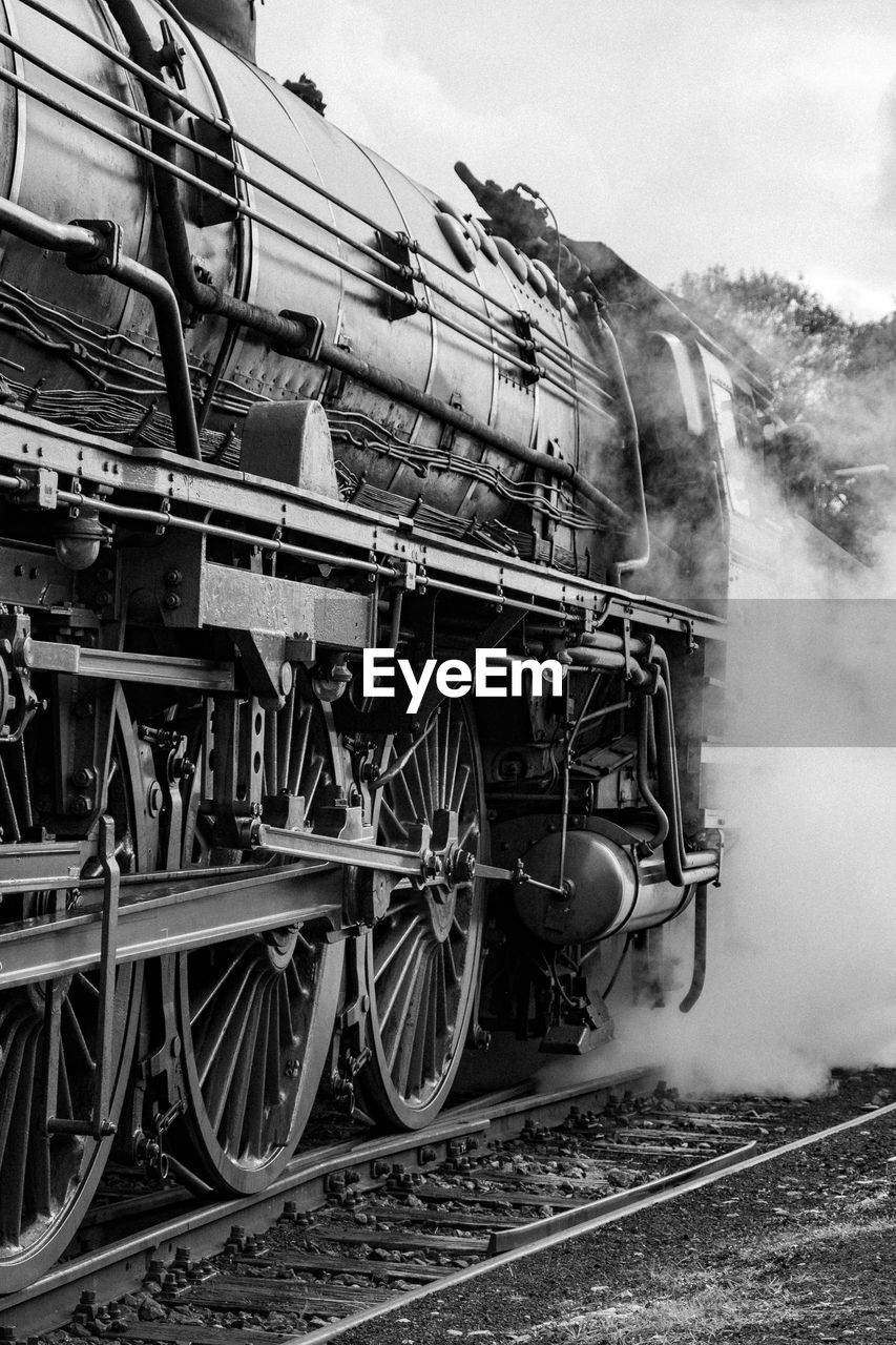 Steamlocomotive detail blackandwhite