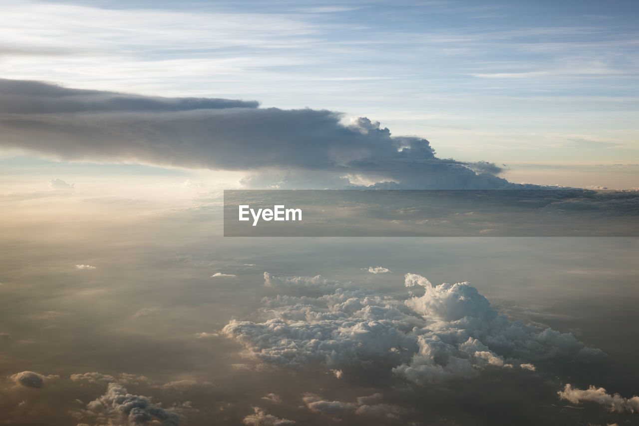 AERIAL VIEW OF CLOUDS IN SKY