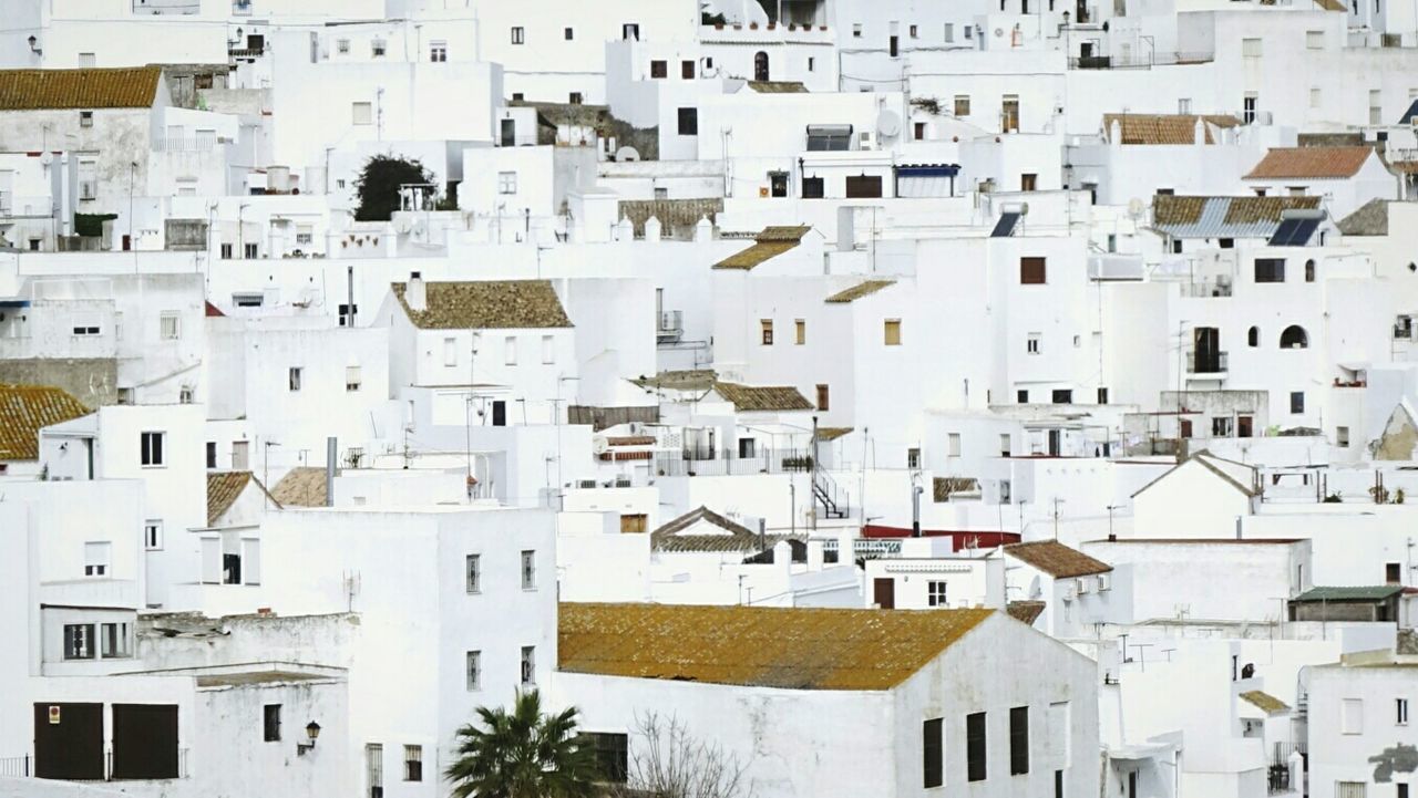 Full frame shot of buildings at vejer de la frontera