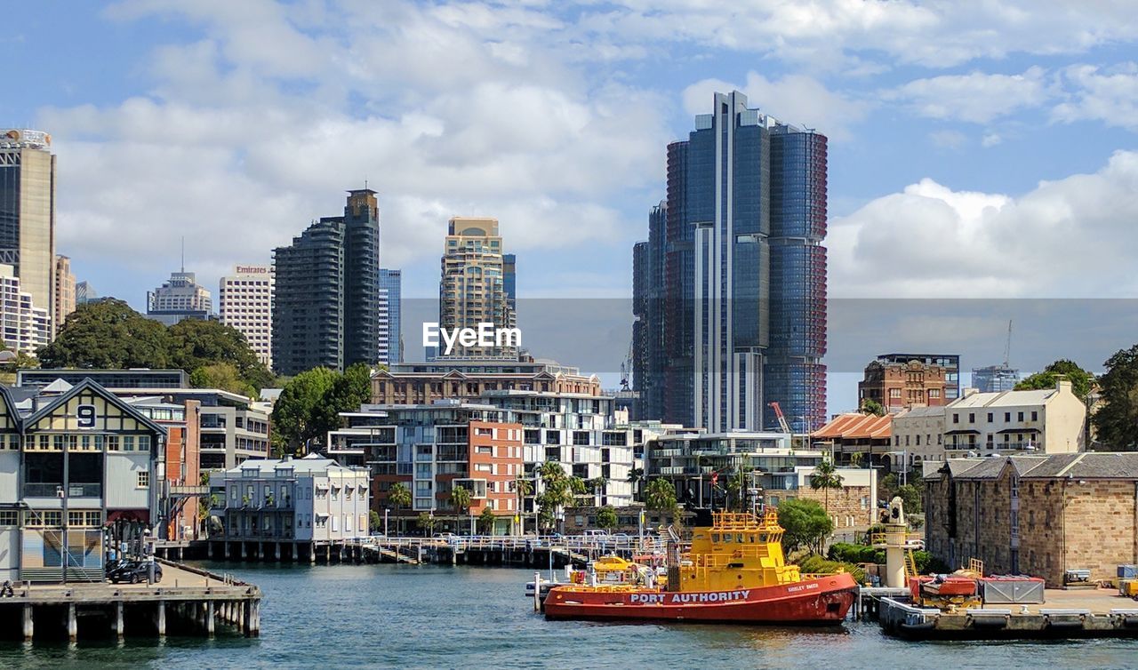 VIEW OF MODERN BUILDINGS AGAINST SKY