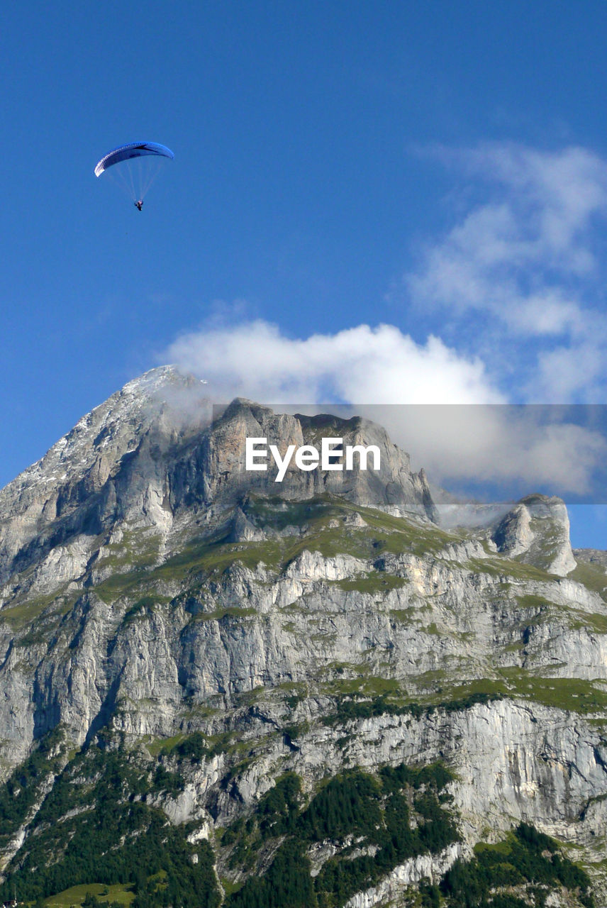 AERIAL VIEW OF MOUNTAIN AGAINST SKY