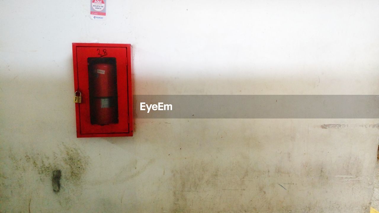 CLOSE-UP OF RED DOOR