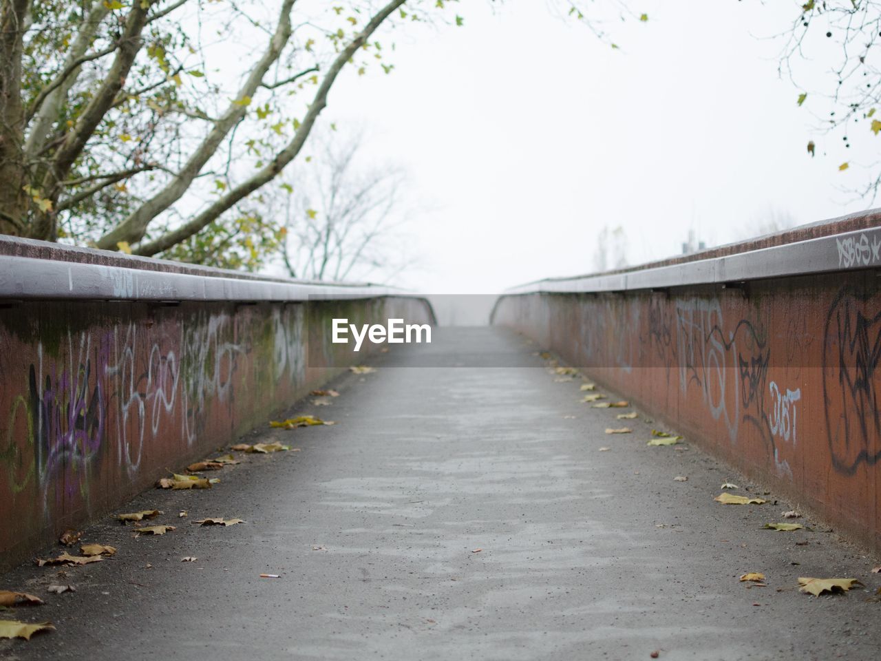 Graffiti on footbridge