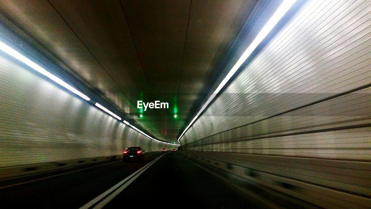 Interior of tunnel