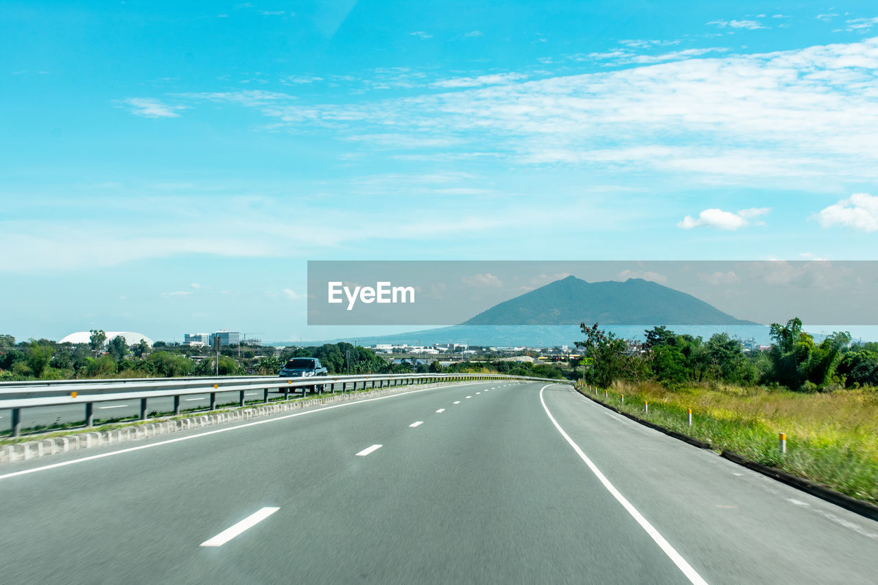 EMPTY ROAD ALONG LANDSCAPE