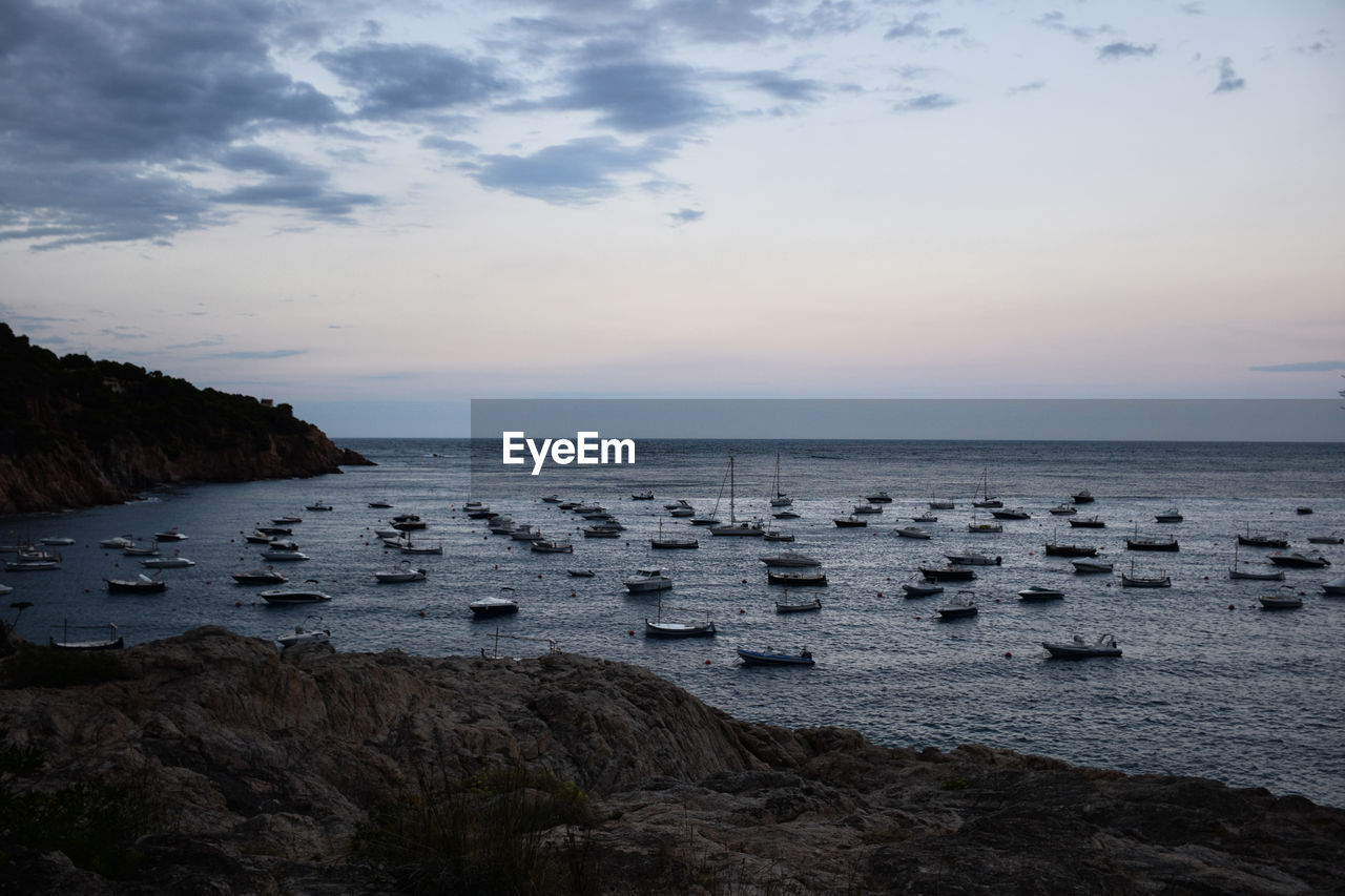 SCENIC VIEW OF SEA DURING SUNSET