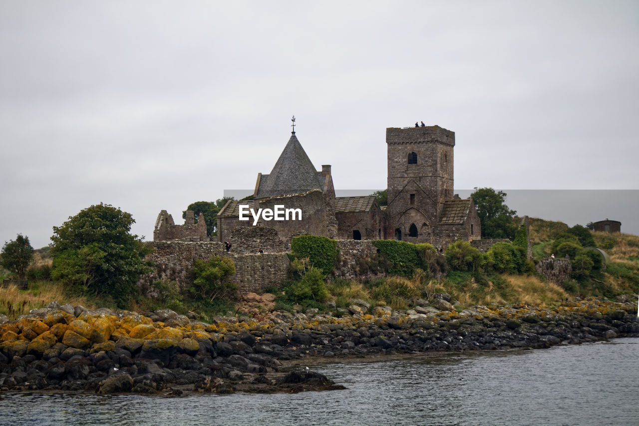 Inchcolm abbey, inchcolm island in the firth of forth, scotland.