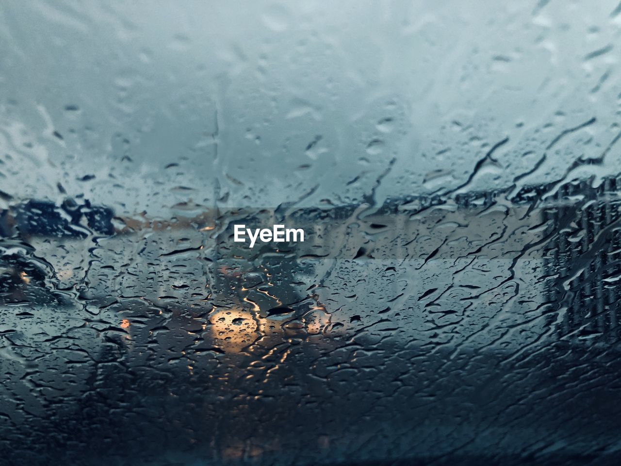 WATER DROPS ON GLASS WINDOW