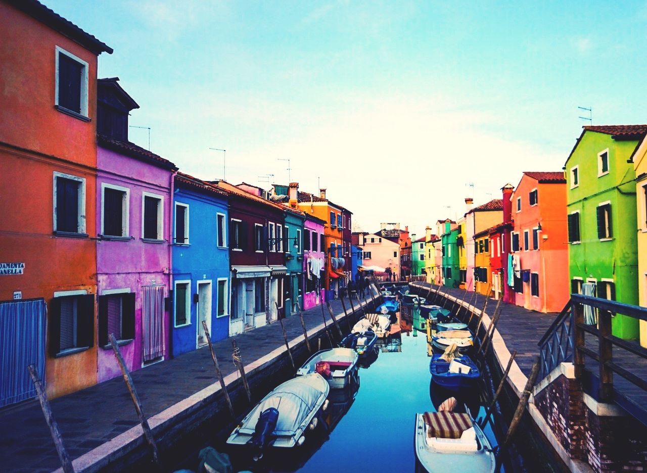 VIEW OF CANAL ALONG BUILDINGS