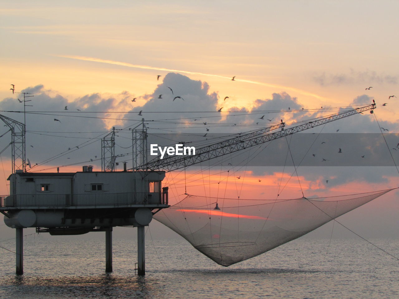 Off-shore fishing platform