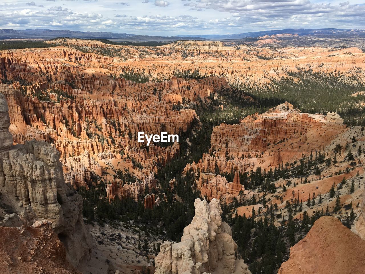 Scenic view of rock formations