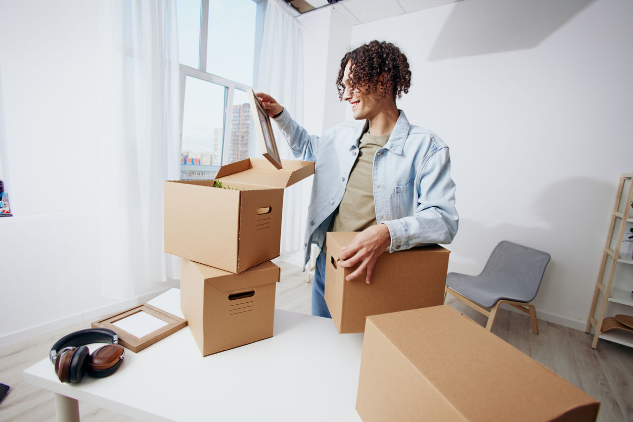 portrait of female doctor examining patient in box