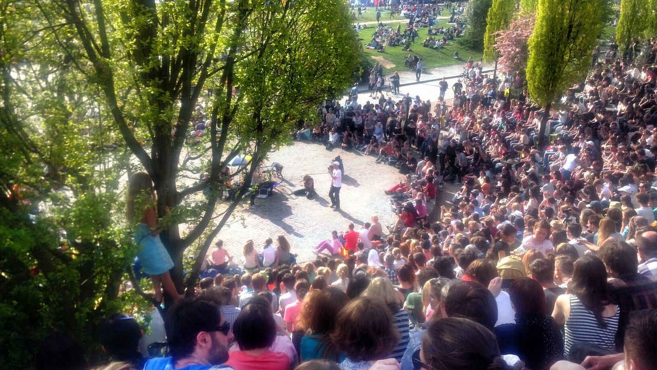 PEOPLE ENJOYING IN PARK