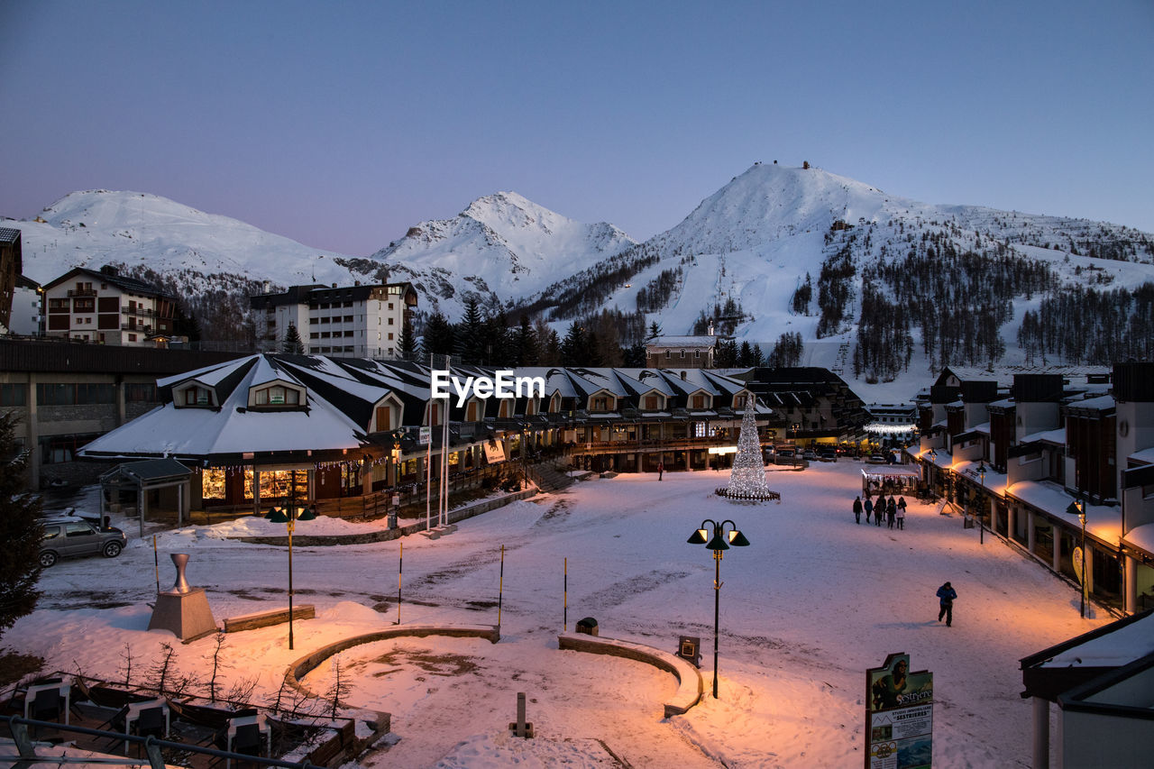 View of sestriere, italy