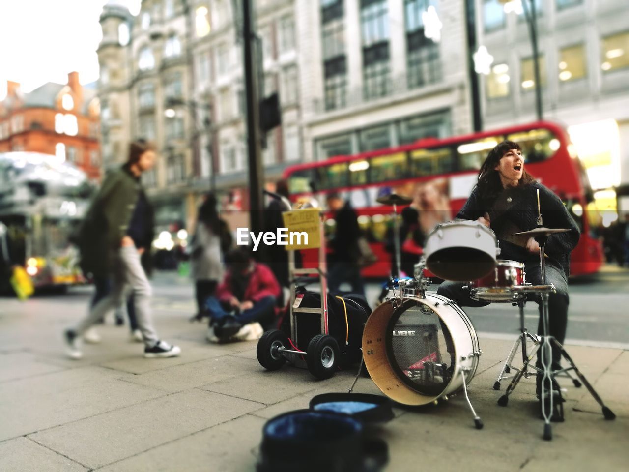 MAN ON STREET IN CITY