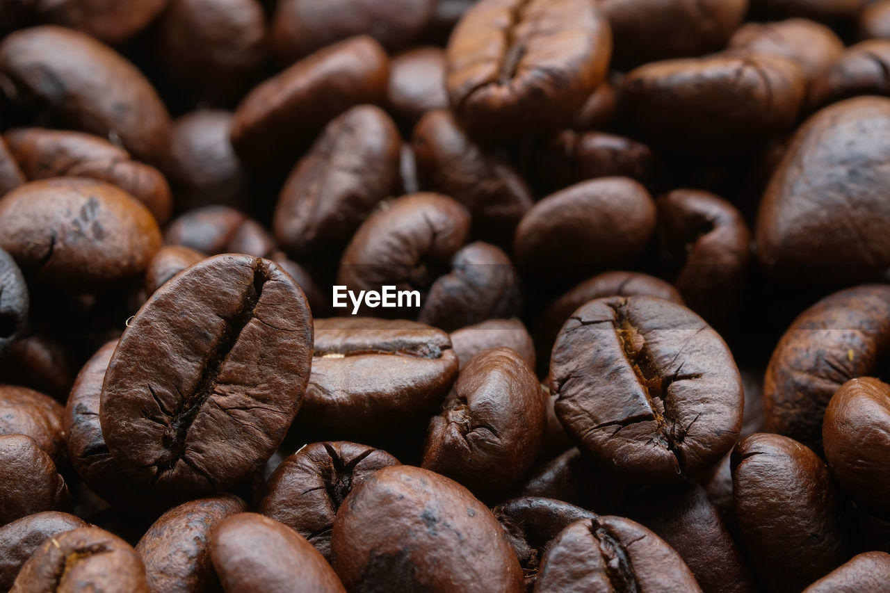 Full frame shot of coffee beans