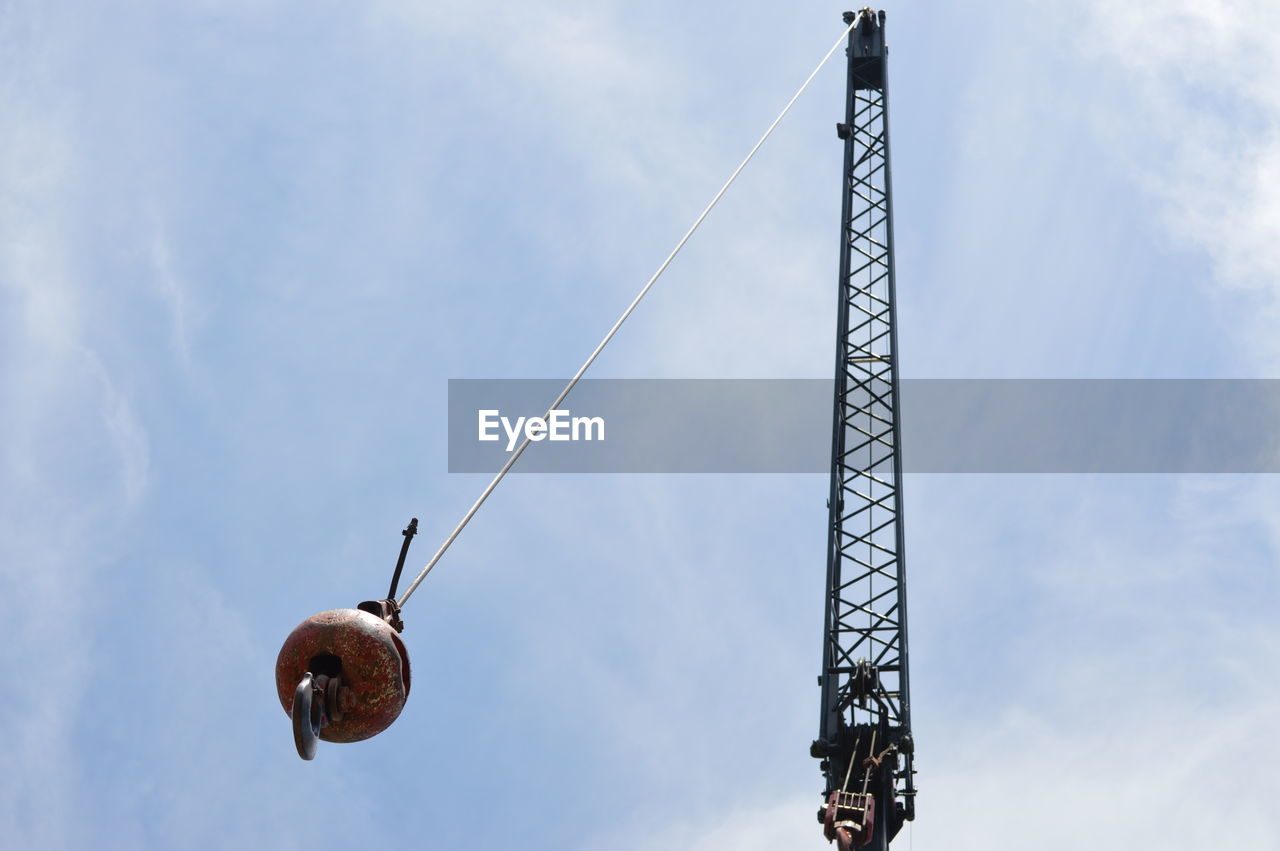 LOW ANGLE VIEW OF COMMUNICATIONS TOWER