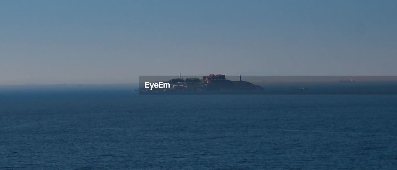 NAUTICAL VESSEL ON SEA AGAINST CLEAR SKY