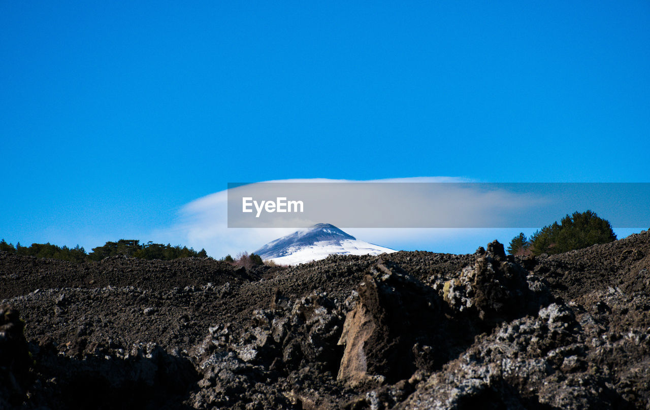 SCENIC VIEW OF MOUNTAINS AGAINST BLUE SKY