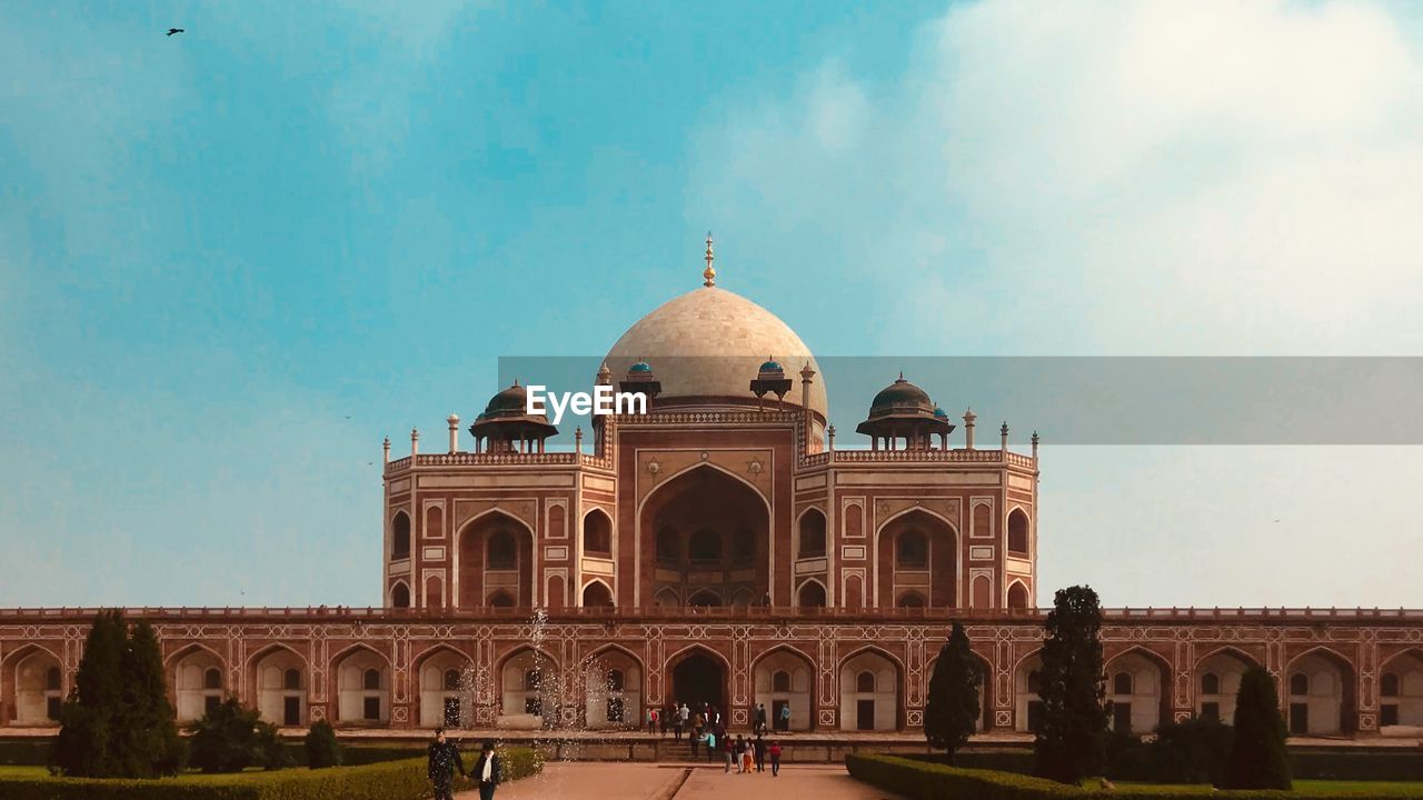 View of historical building humanyu's tomb