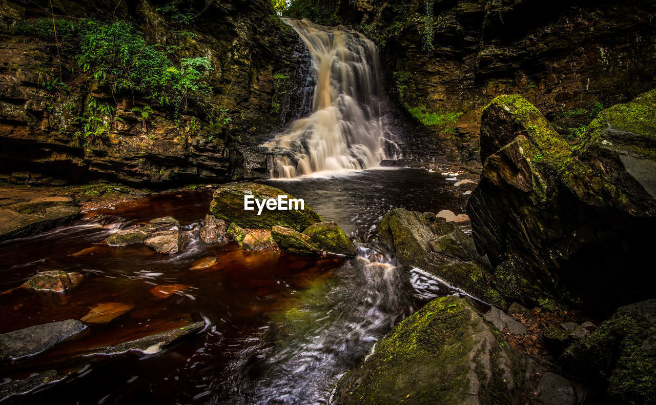 Mystical woodland waterfall 