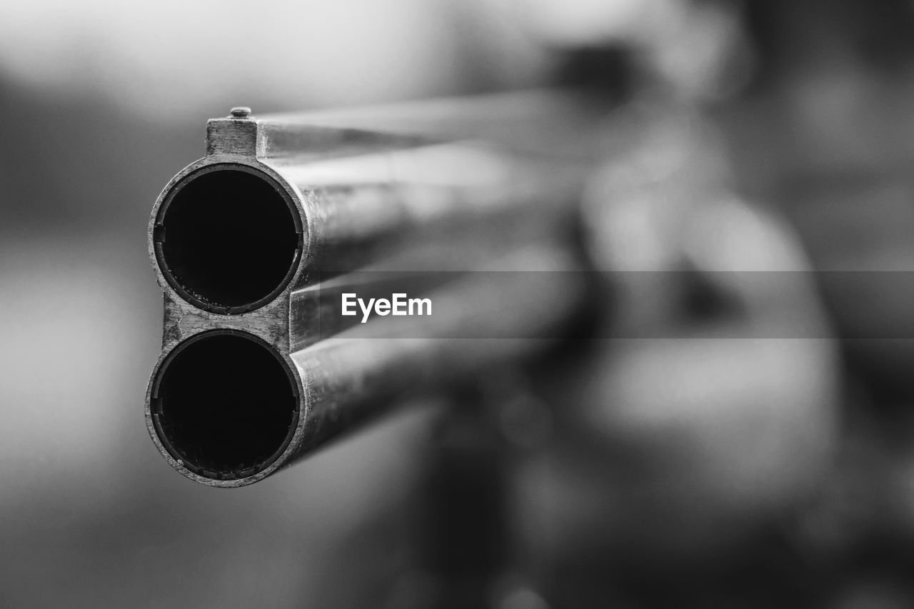 Close-up of gun