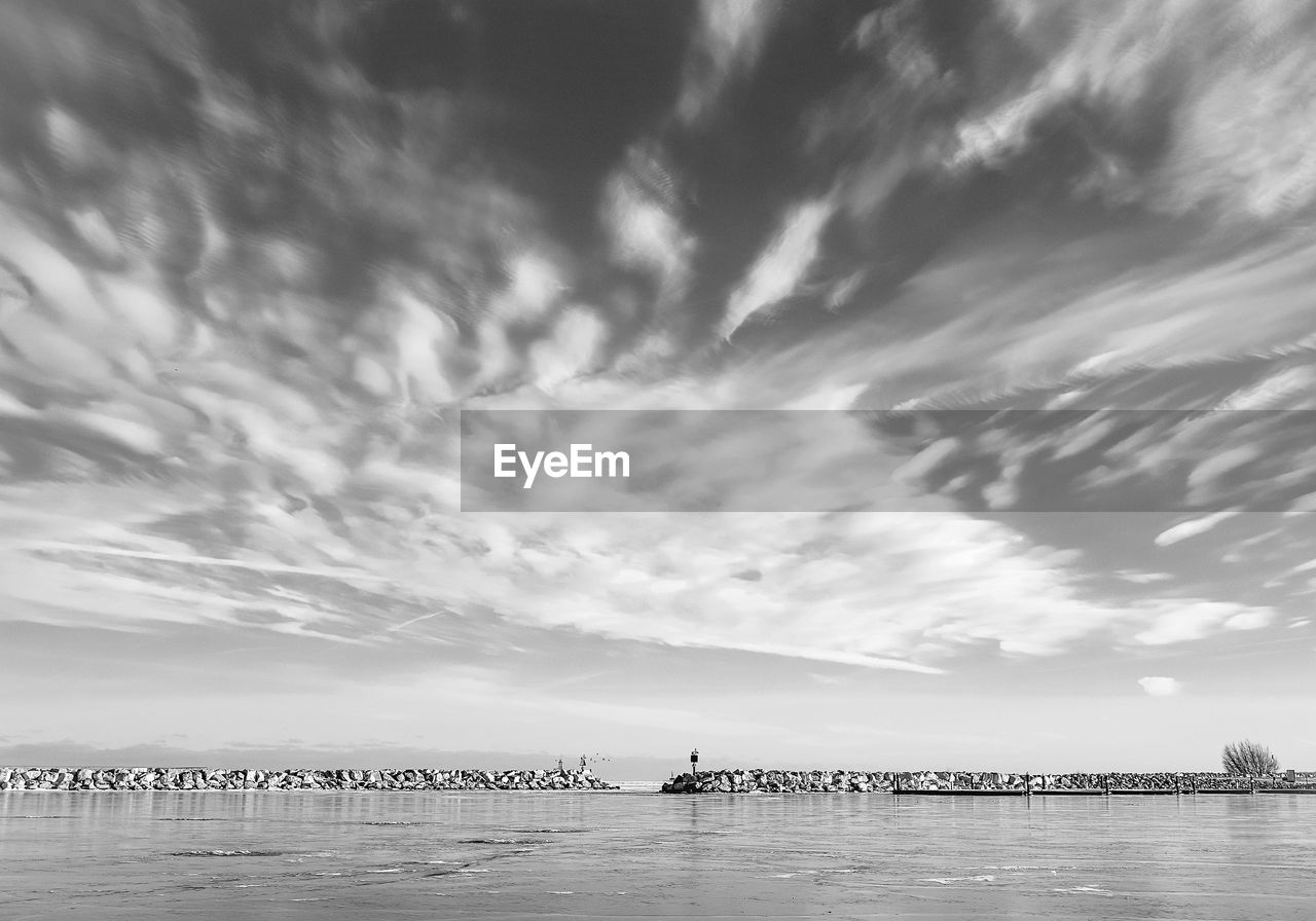 Lake michigan in winter 