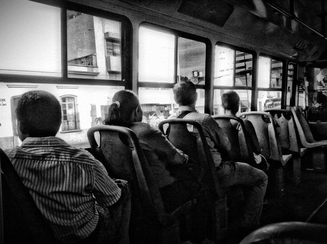 People in bus