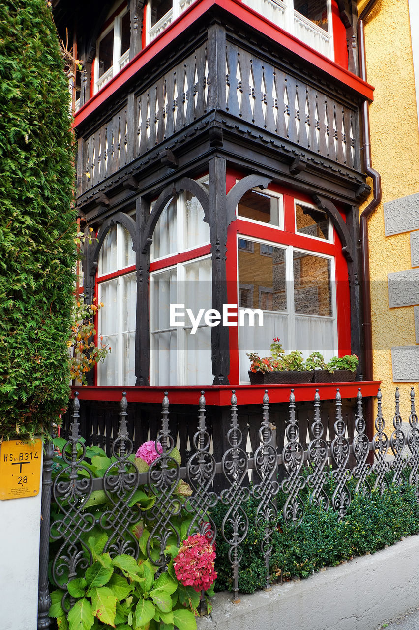 POTTED PLANTS ON BUILDING