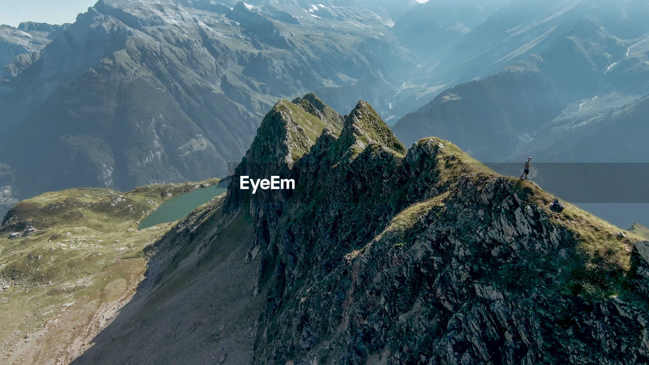 Panoramic view of rocky mountains