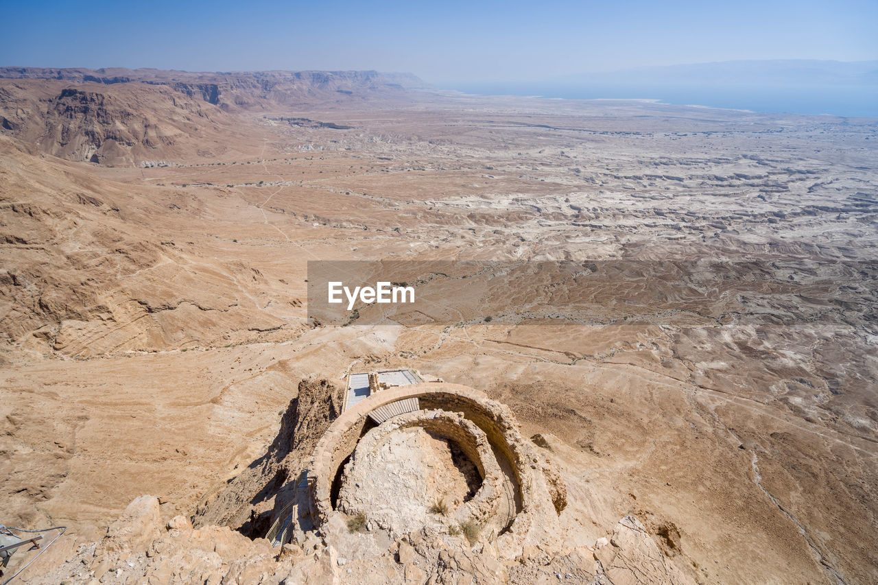 Israel, vestige of the ancient palace on the masada fortress near the dead sea