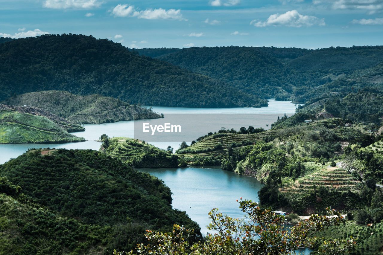 A mountain lake in a daknong, vietnam