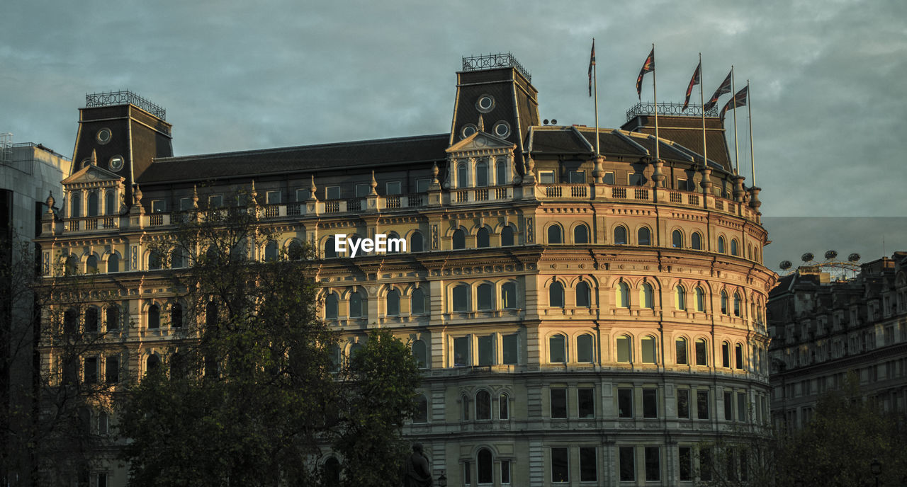 Low angle view of historical building against sky london 