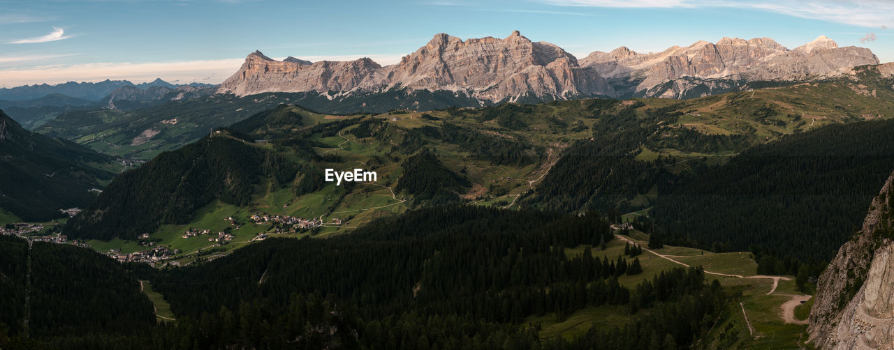 Alta val badia view from piz boè alpine lounge - alto adige sudtirol - italy