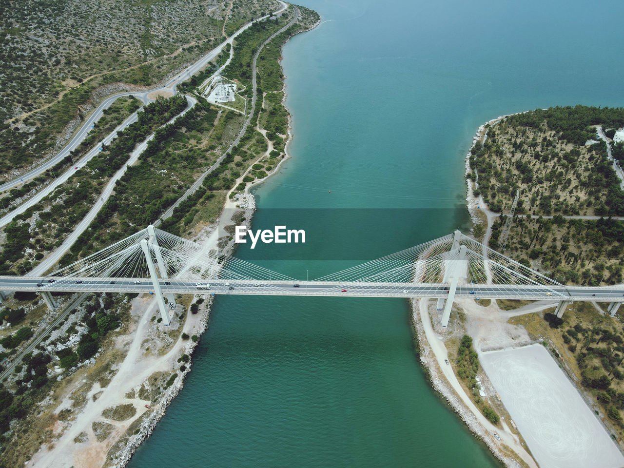 Chalkida bridge, evia, greece 