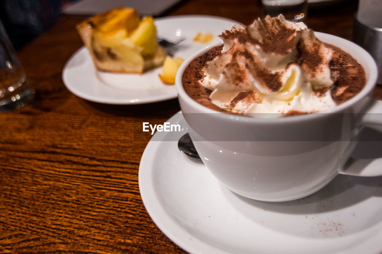 CLOSE-UP OF ICE CREAM SERVED IN PLATE