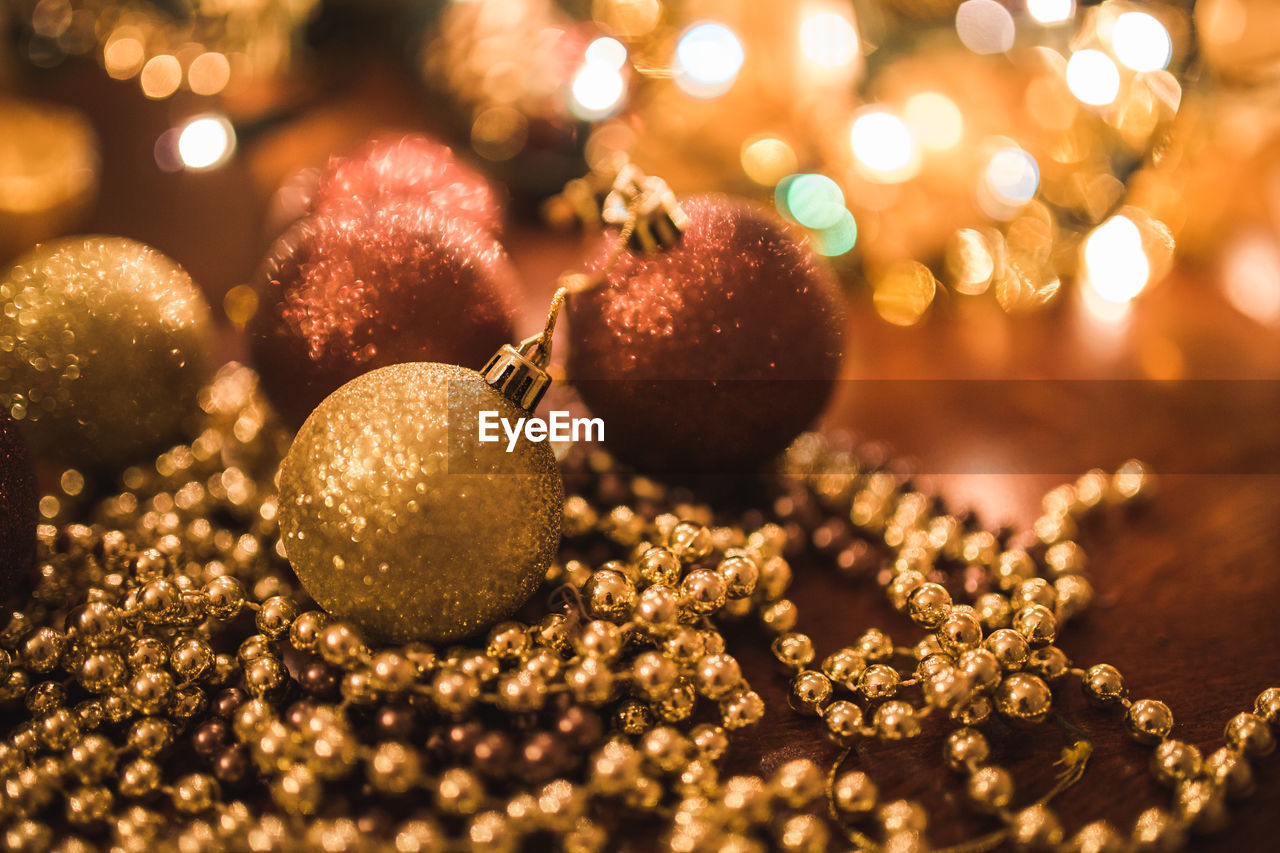 CLOSE-UP OF ILLUMINATED CHRISTMAS TREE