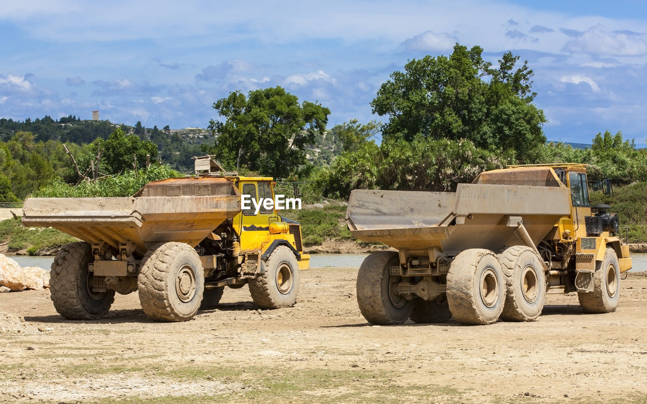 Big mining dumping truck