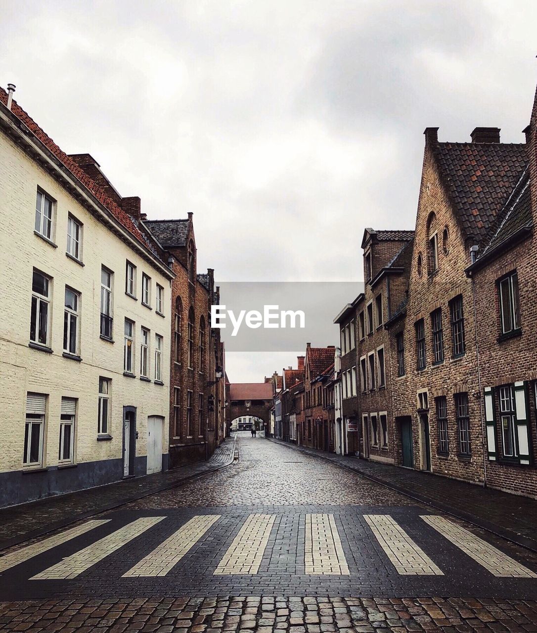 Houses against sky in city