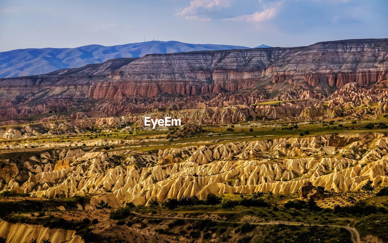 VIEW OF MOUNTAIN RANGE AGAINST SKY