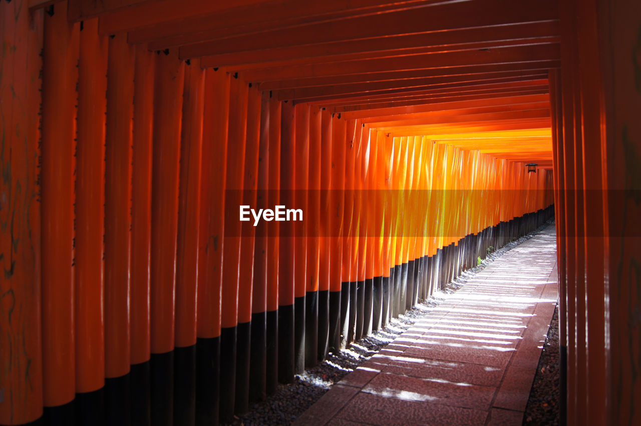 Empty corridor of in temple