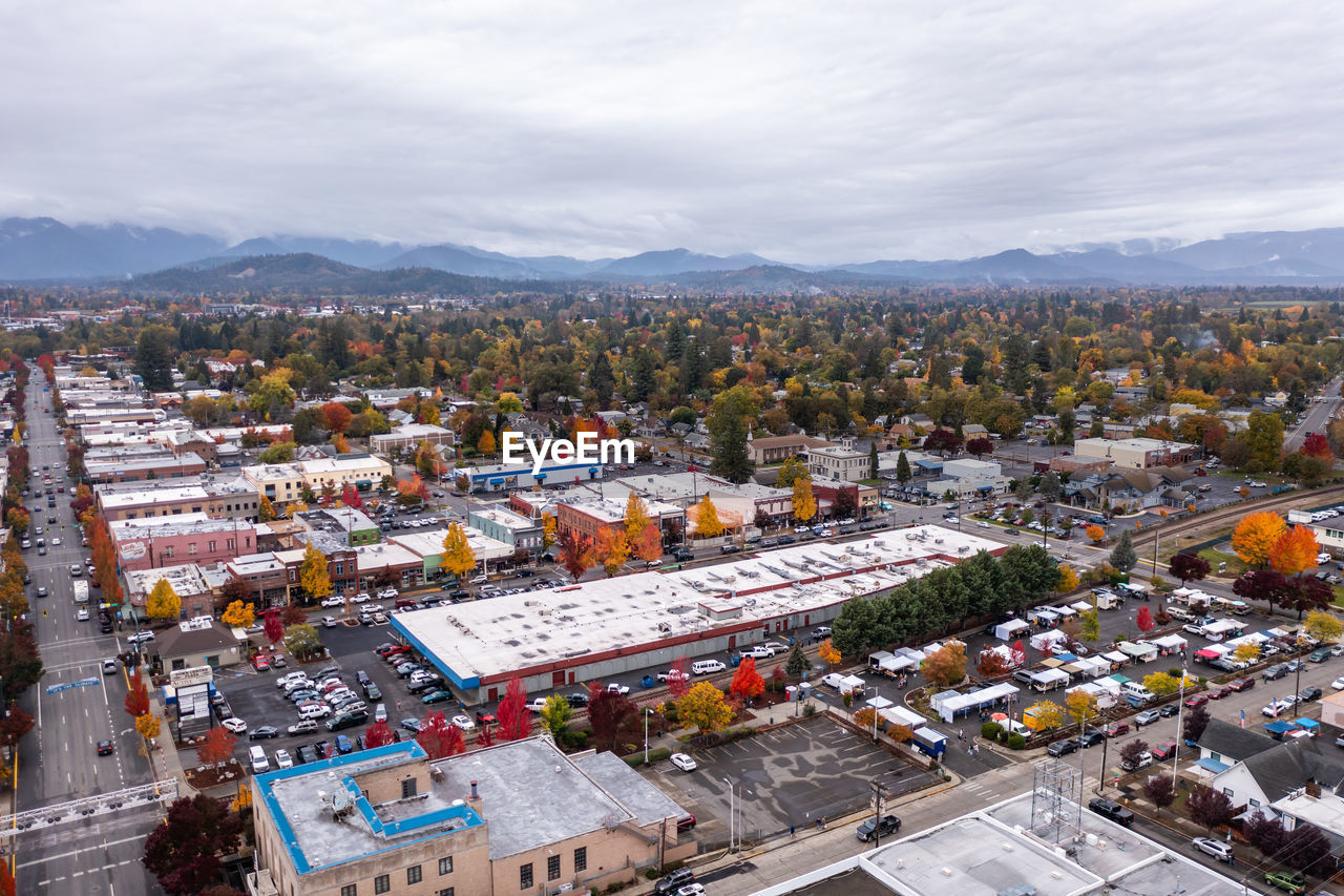 November 5, 2022, grants pass, oregon. businesses and stores along the main street in town.